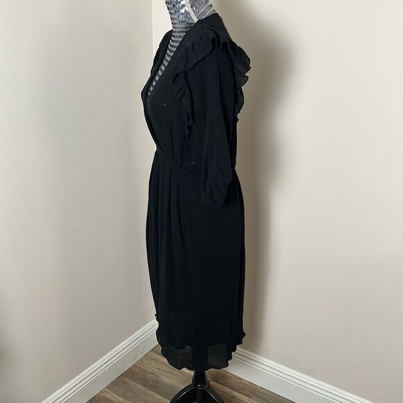 NWT!!  MASSCOB Gardiner ruffle-trimmed dress size L - Picture 4 of 15